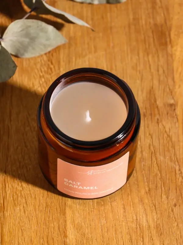 Свеча ароматическая Stella Fragrance 90 гр, Salt Caramel
