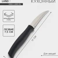 Нож кухонный для овощей Athus, лезвие 7.5 см, сталь AISI 420