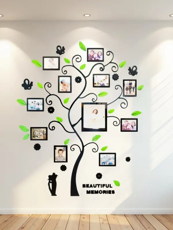 Наклейка интерьерная с фоторамками TAKE IT EASY, декор настенный, панно на стену 190&times;156 см