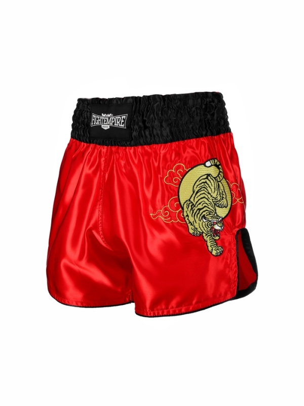 Шорты для тайского бокса FIGHT EMPIRE, р. L, цвет красный