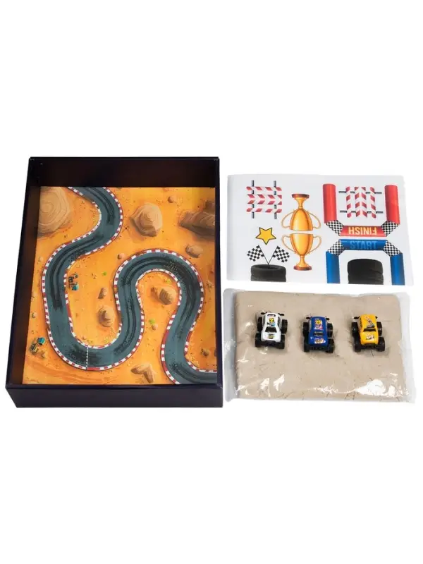 Космический песок “Гонки“ с песочницей 1,5 кг Космический песок “Гонки“ с песочницей 1,5 кг