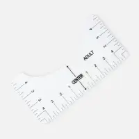 Набор линеек для раскроя горловины, 4 шт., 25.4&times;6.35/8.9/11.5/12.7 см