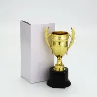 Кубок призовой, на подставке, пластиковый, 20&times;10&times;8 см, цвет золотой