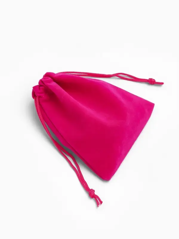 Набор мешочков бархатных 50 шт., 10&times;12 см, цвет ярко-розовый (9901887)