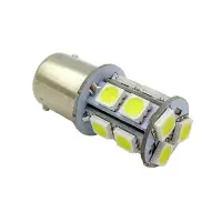 S022B T15/белый/(BAY15d) 13SMD 5050 12V 2 contact, коробка 2 шт.