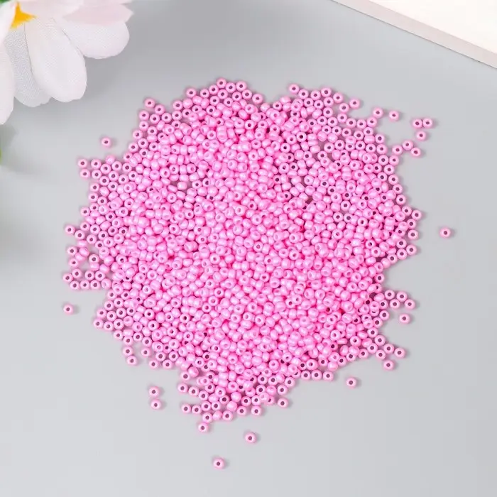 Бисер стекло 12/0  Бисер стекло 12/0 "Тёплый розовый" 15 гр