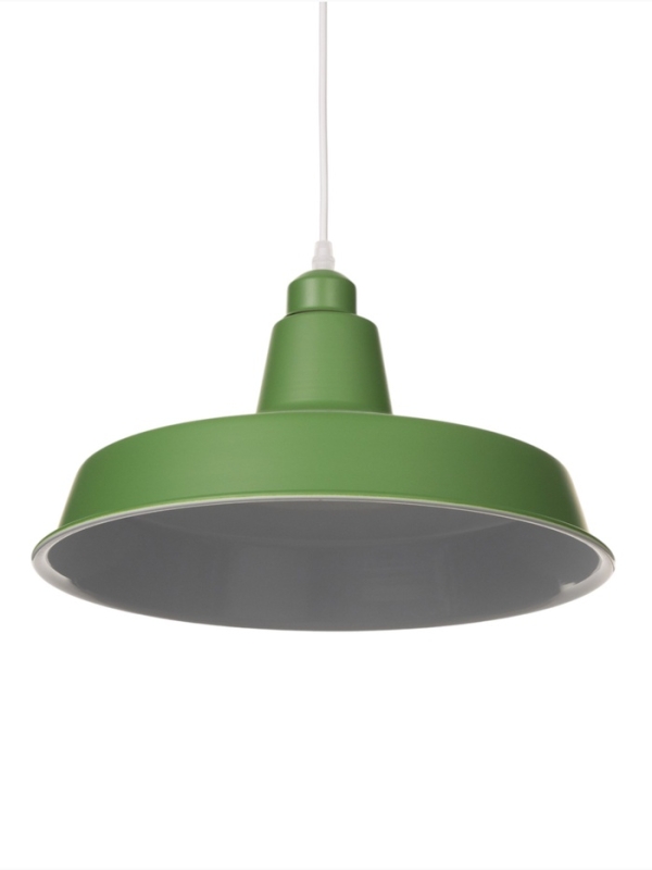 Светильник Ronald 1х40Вт Е27 пр-1м тёмно-оливковый 36х36х15см