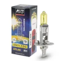 Галогенная лампа AVS/ATLAS ANTI-FOG/BOX желтый H1.12V.55W.коробка 1шт.