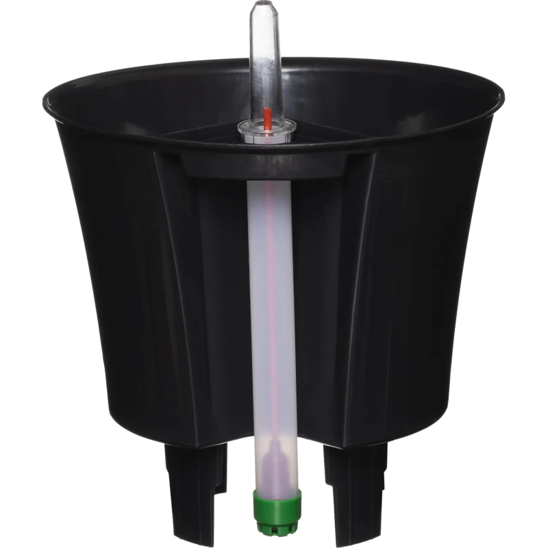 Горшок цветочный с автополивом КОМФОРТ 3,5л оливковый ПИ-25-6ТХ