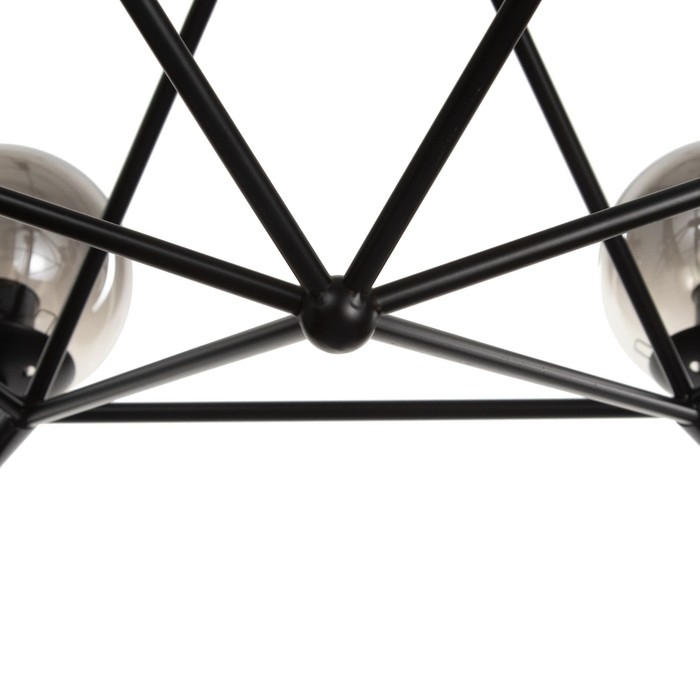 Люстра "Палетто" 6хЕ27 40Вт черный 70х66х36-80см BayerLux