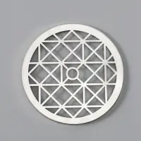 Крышка металлическая для вазы "Классик" d-12 см, серебро