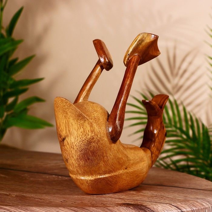 Подставка под бутылку  Подставка под бутылку "Уточка" дерево 25х10х20 см