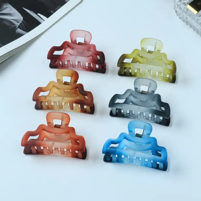 Крабик для волос «Кэнди», матовый дуги, 7 см, МИКС Крабик для волос «Кэнди», матовый дуги, 7 см, МИКС