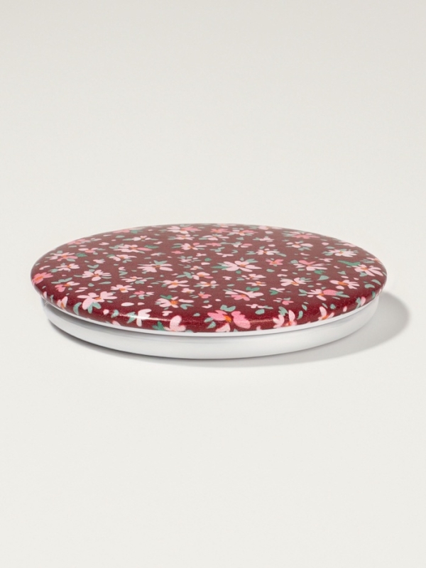 Зеркало складное «Цветочная поляна», d = 7,5 см, с увеличением, цвет МИКС