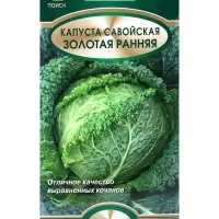 Семена Капуста савойская &laquo;Золотая ранняя&raquo;, 0.5 г, &laquo;Поиск&raquo;