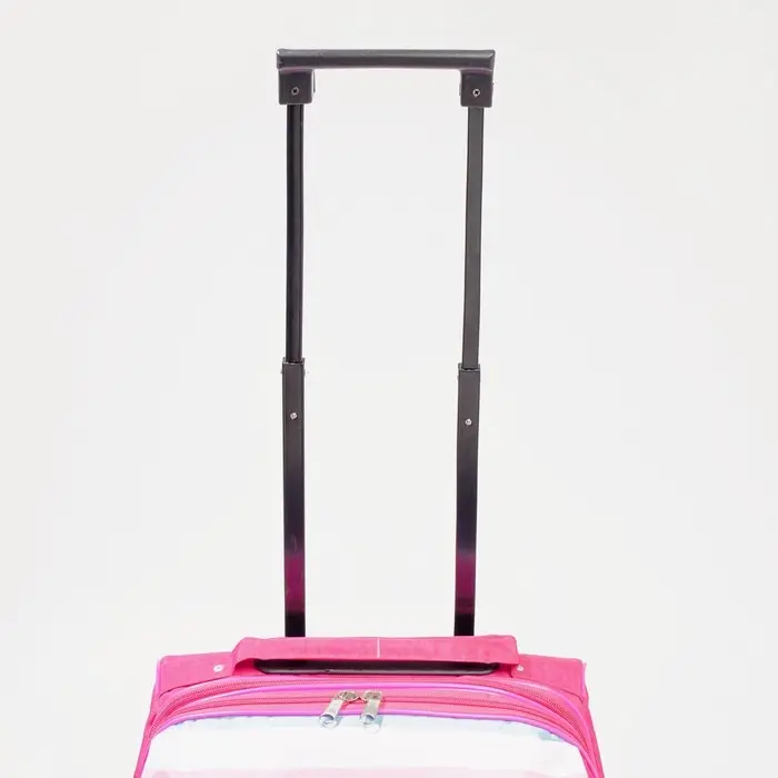 Чемодан детский 34 л (XS), отдел на молнии, цвет розовый