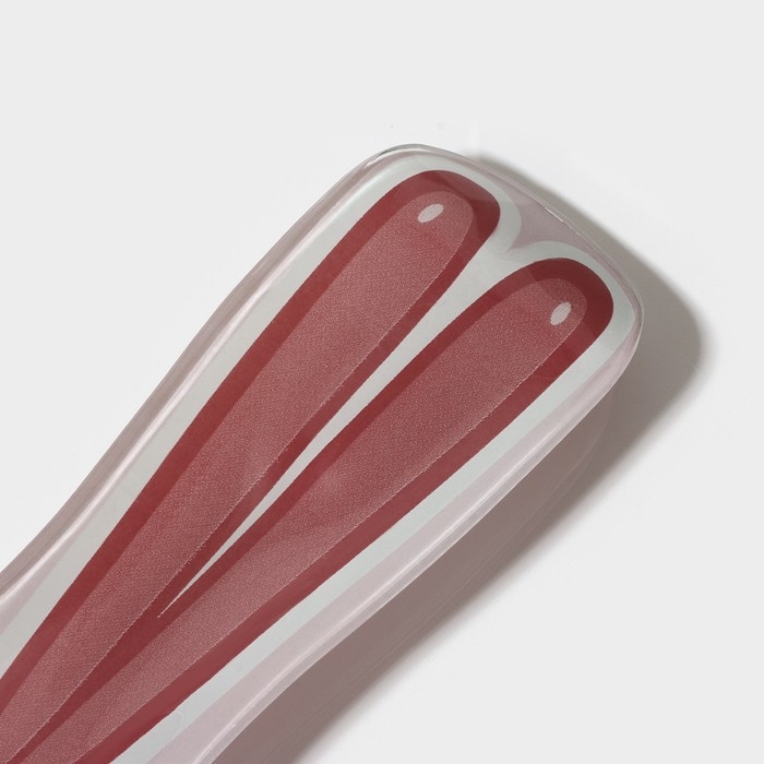 Подставка стеклянная под ложку Доляна «Цветочный зайка», 27×12,5×2 см Подставка стеклянная под ложку Доляна «Цветочный зайка», 27×12,5×2 см