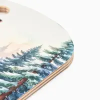 Доска разделочная сувенирная &laquo;С Новым годом! Домик&raquo;, 27.5&times;19.5&times;0.6 см, дерево, голубая