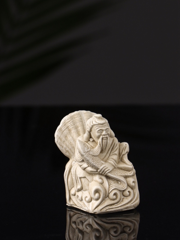 Набор фигур "Нэцкэ" 20х10х7 см, бежевый