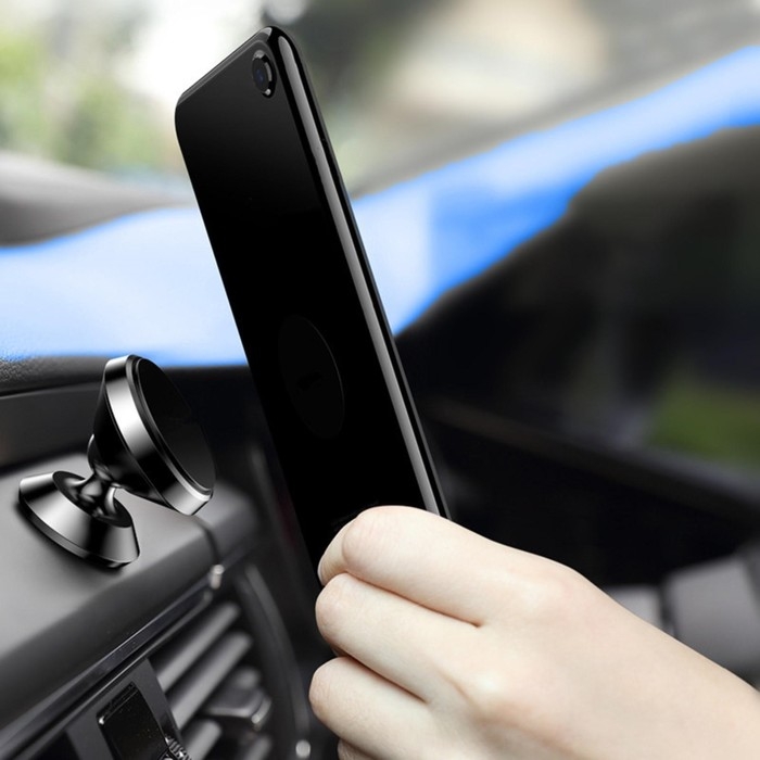 Держатель телефона TORSO, магнитный на клейкой ленте, черный Держатель телефона TORSO, магнитный на клейкой ленте, черный