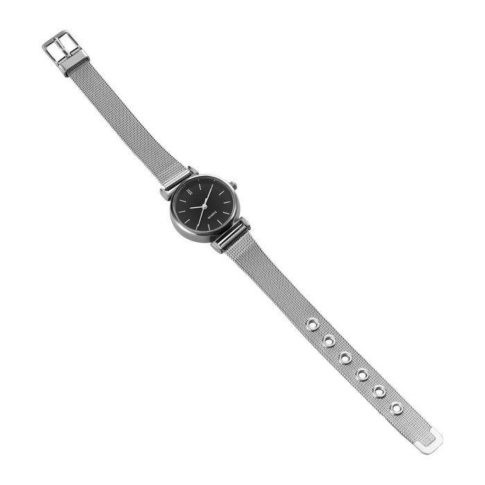 Часы наручные женские, черный циферблат