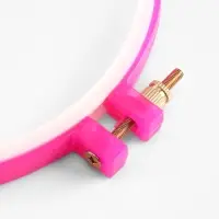 Пяльцы для вышивания, d=14/16 см, розовые