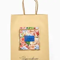 Пакет крафтовый с открыткой &laquo;Красота&raquo;, MS 18&times;10&times;23 см