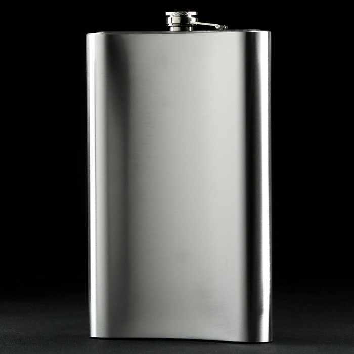 Фляжка ГИГАНТ &laquo;Большому кораблю&raquo;, 1920 мл, серебристая