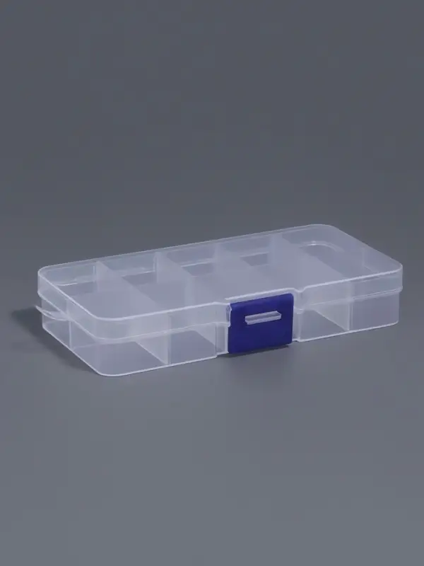 Органайзер для хранения мелочей, с подвесом, 10 ячеек, 13&times;7&times;2.2 см, прозрачный