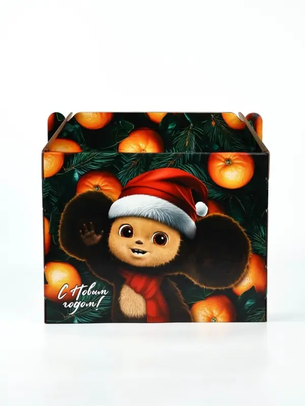 Коробка подарочная Коробка подарочная "Яркого года!", Чебурашка, 33,7 х 27,7 х 7,9 см