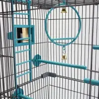 Клетка для птиц &laquo;Пижон&raquo;, разборная, 42&times;30&times;62.7 см, укомплектованная, бирюзовая