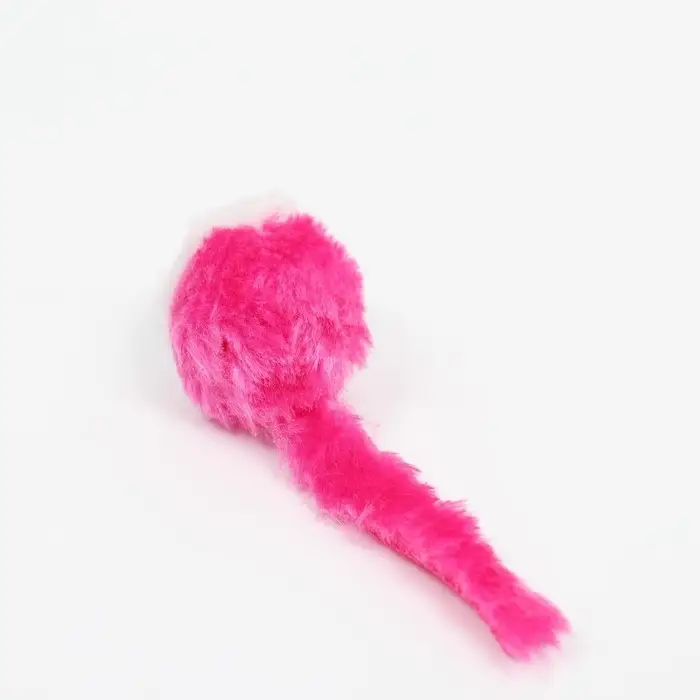 Игрушка для кошек  Игрушка для кошек "Малая мышь" двухцветная, 5 см, белая/розовая