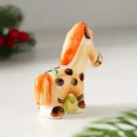 Сувенир Лошарик, 6х6х2см, гжель, цвет