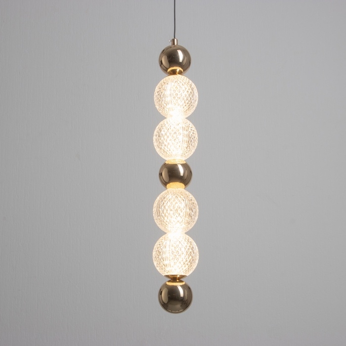 Светильник "Сатуро" 4хLED 36Вт 3000К золото 8х8х52-202 см