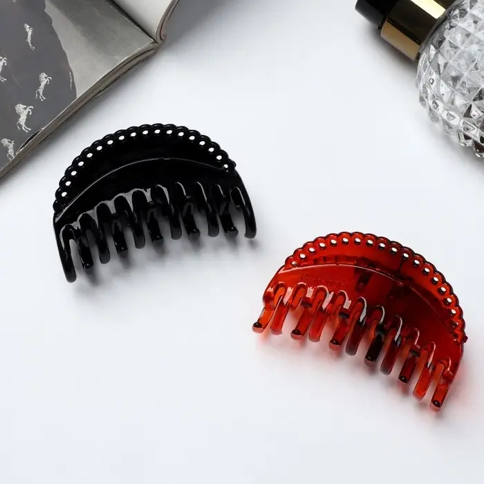 Крабик для волос «Классика», цветочный кант овал, 6.2 см, МИКС Крабик для волос «Классика», цветочный кант овал, 6.2 см, МИКС