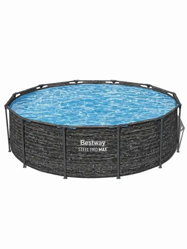 Бассейн каркасный Steel Pro, 366&times;100 см, круглый, цвет графит, 561PG Bestway