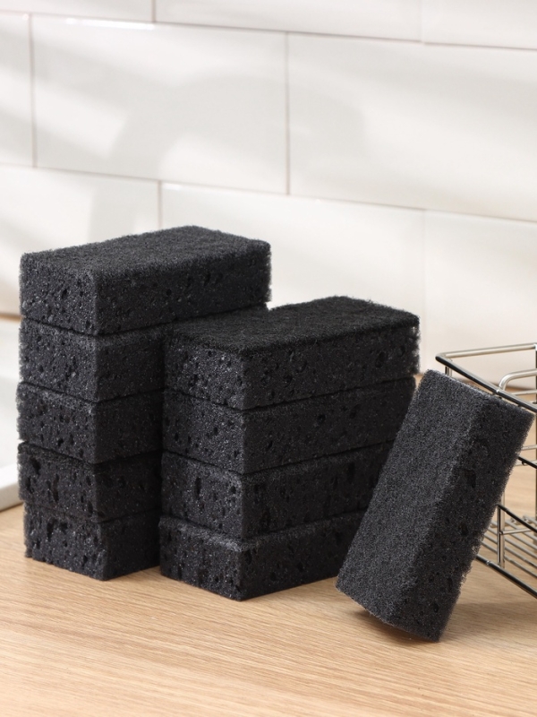 Губка для посуды BLACK крупнопор., 10 шт 107*60*30 мм Губка для посуды BLACK крупнопор., 10 шт 107*60*30 мм