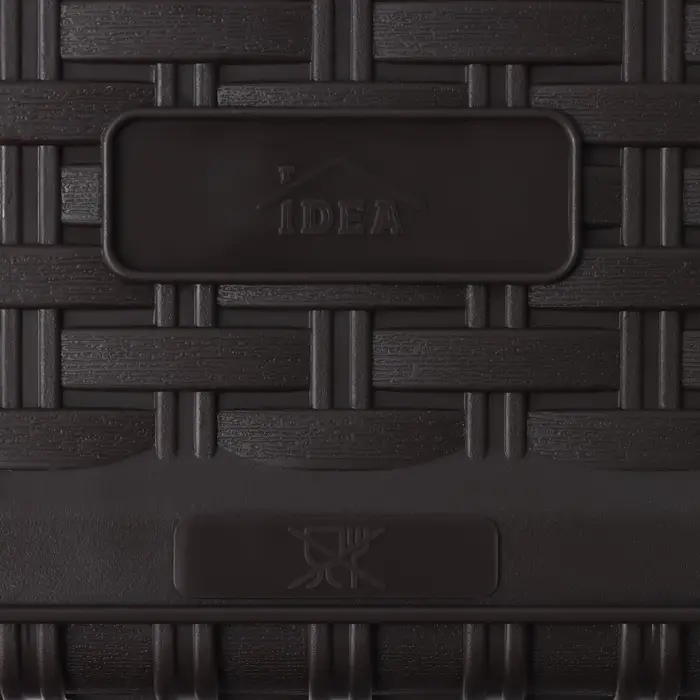 Ящик для цветов балконный &laquo;Ротанг&raquo;, 12 л, 57.5&times;18&times;16 см, пластик, коричневый