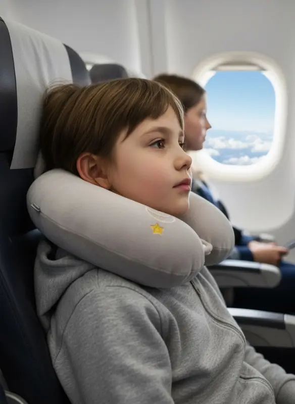 Мягкая игрушка - антистресс подголовник "Зайка" 35 см