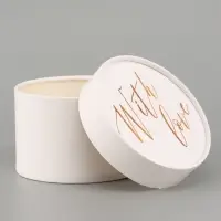 Коробка подарочная круглая &laquo;Минимализм&raquo;, 13&times;8.5 см