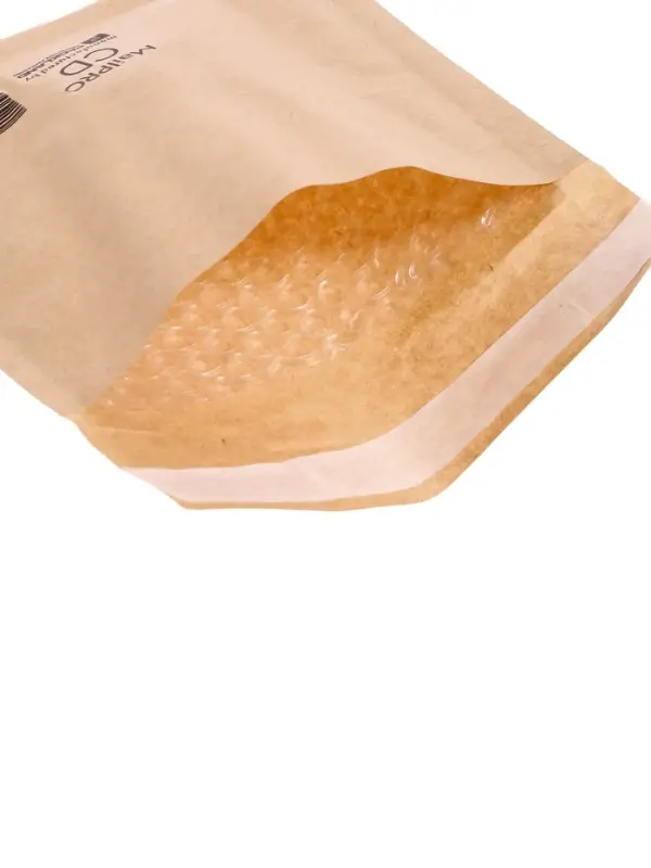 Крафт-конверт с воздушно-пузырьковой плёнкой Calligrata, 18&times;16 см, бежевый