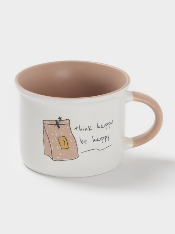 Кружка Доляна "Breakfast" 10х8х6 см, цвет белый