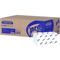 Полотенца бумажные д/держ Protissue V-слож 1сл 250л/пач 20пач/кор_C193