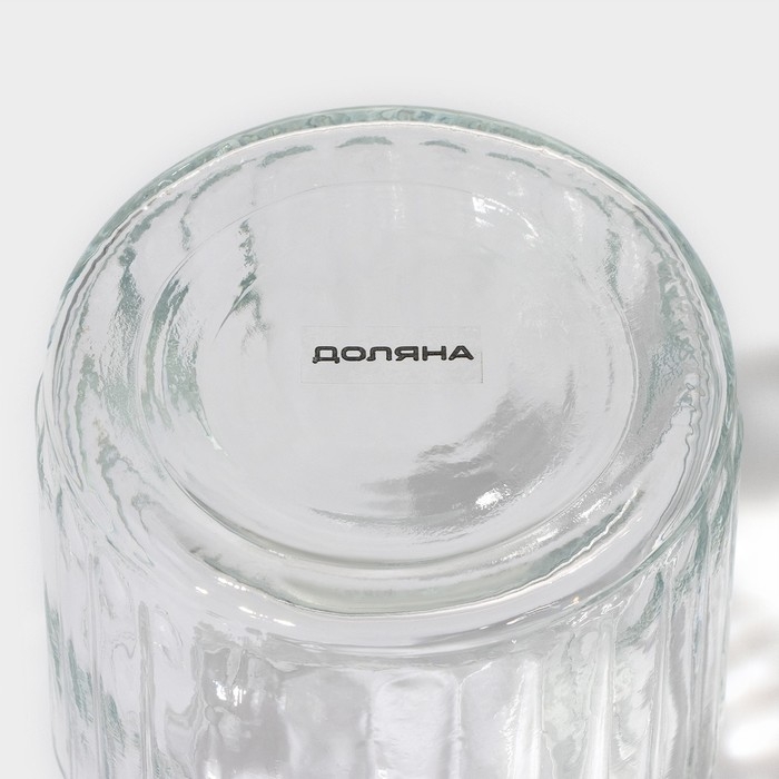 Банка стеклянная для хранения сыпучих продуктов Доляна &laquo;Зайка&raquo;, 230 мл, с керамической крышкой