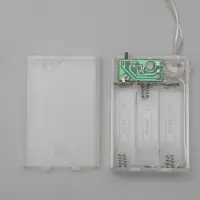 Гирлянда &laquo;Нить&raquo; 4 м, IP20, прозрачная нить, 40 LED, 2 режима, батарейки AAх3 (нет в комплекте), свечение аквамарин