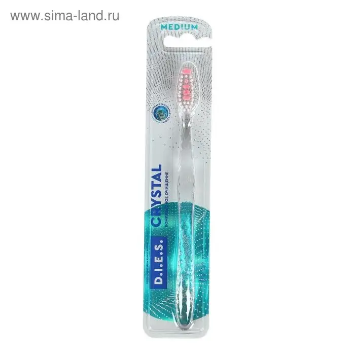 Зубная щётка D.I.E.S. Crystal средней жёсткости, 1 шт.