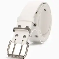 Ремень женский, 3.5&times;105 см, с люверсами, пряжка металл, белый