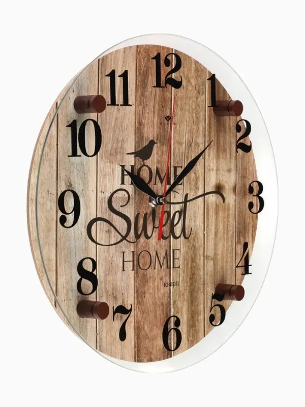 Часы настенные интерьерные &laquo;Милый дом&raquo;, кварцевые, бесшумные, d=30 см, от батарейки 1&times;AA