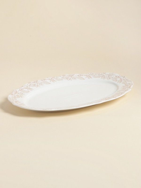 Блюдо SL Home «Аманде», 34,5×23×2,5 см, овальное, фарфор, белое Блюдо SL Home «Аманде», 34,5×23×2,5 см, овальное, фарфор, белое