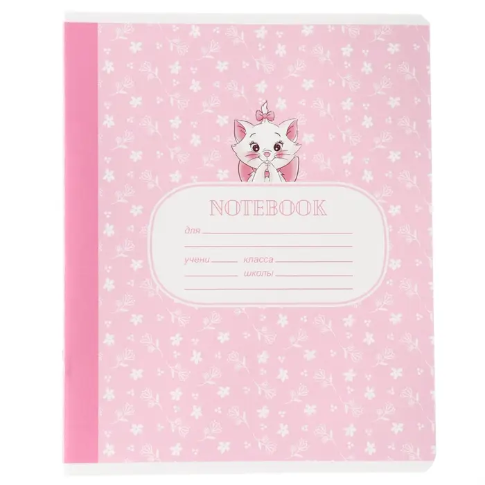Тетрадь в линейку 18 листов, 5 видов МИКС, обложка мелованный картон, &laquo;Коты аристократы&raquo;